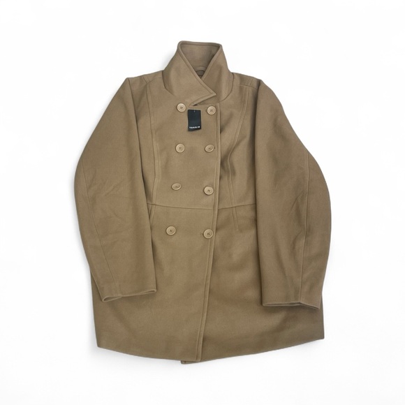 Torrid Tan Double-Breasted Pea Coat brand new size 3 3XL 22-24 - Picture 4 of 11